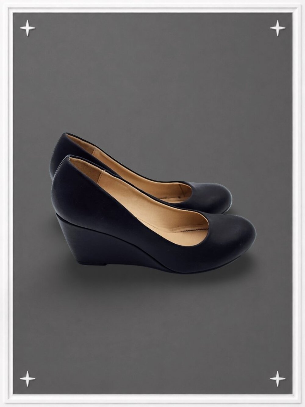 Black Wedge Pumps | Women's 6.5